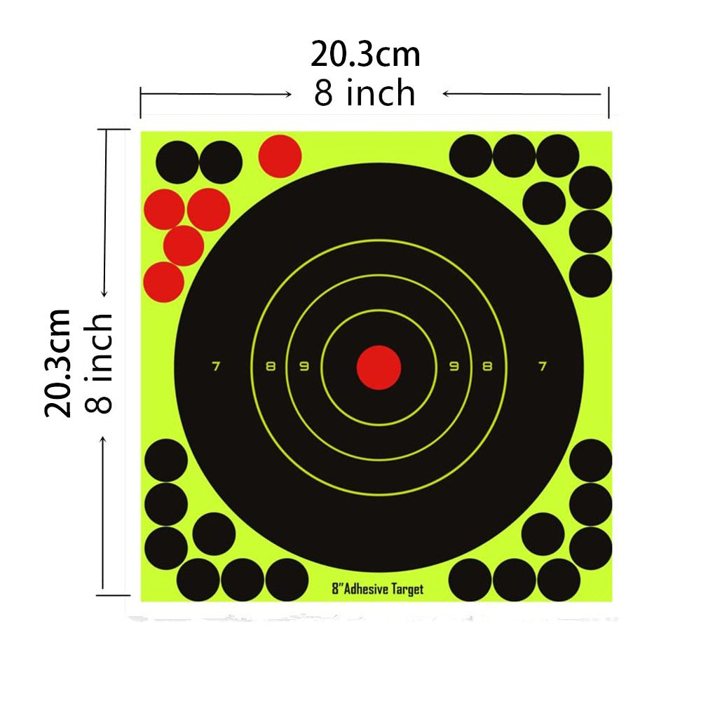 25pcs Reactive Self Stick Splatter Paper Shooting Targets