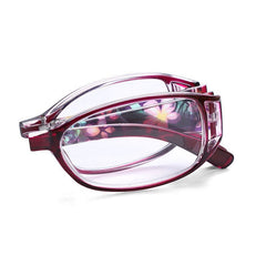 Floral Anti-Eyestrain Folding Reading Glasses for Men Women