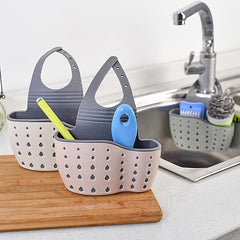 Sink Sponge Holder Organizer Storage Box Hangable Multifunctional Drain