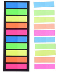 10pcs 200sheets Colorful PET Fluorescent Sticky Notes Transparent Memo Pad
