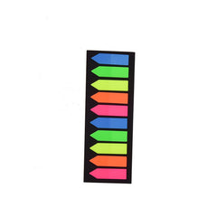 10pcs 200sheets Colorful PET Fluorescent Sticky Notes Transparent Memo Pad