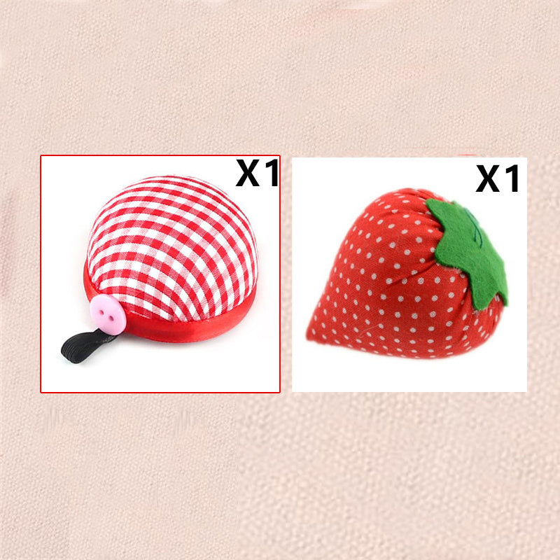 2pcs DIY Ball Needles Pin Cushion Wrist Belt Sewing Tools