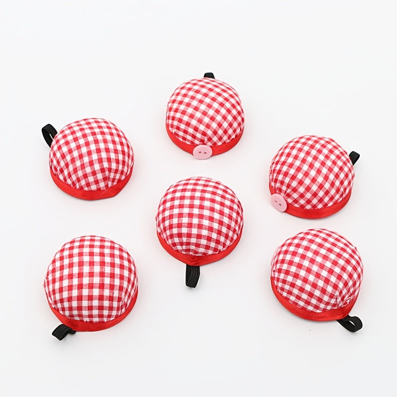 2pcs DIY Ball Needles Pin Cushion Wrist Belt Sewing Tools