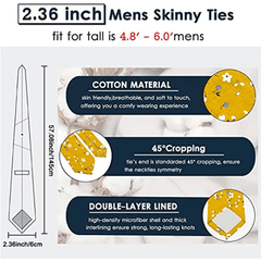 Men's Floral Tie Groom Wedding Accessories Festivals Birthday Holiday Ties