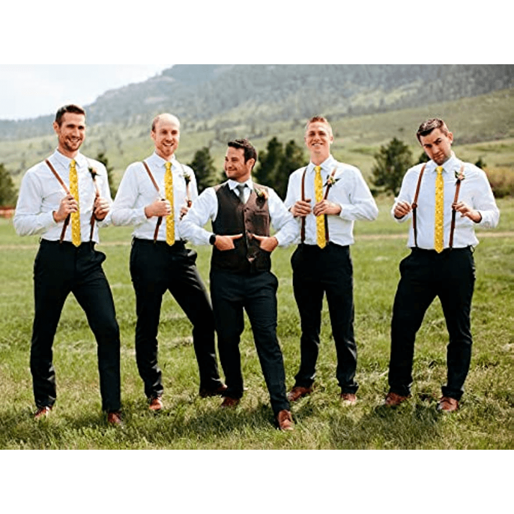 Men's Floral Tie Groom Wedding Accessories Festivals Birthday Holiday Ties