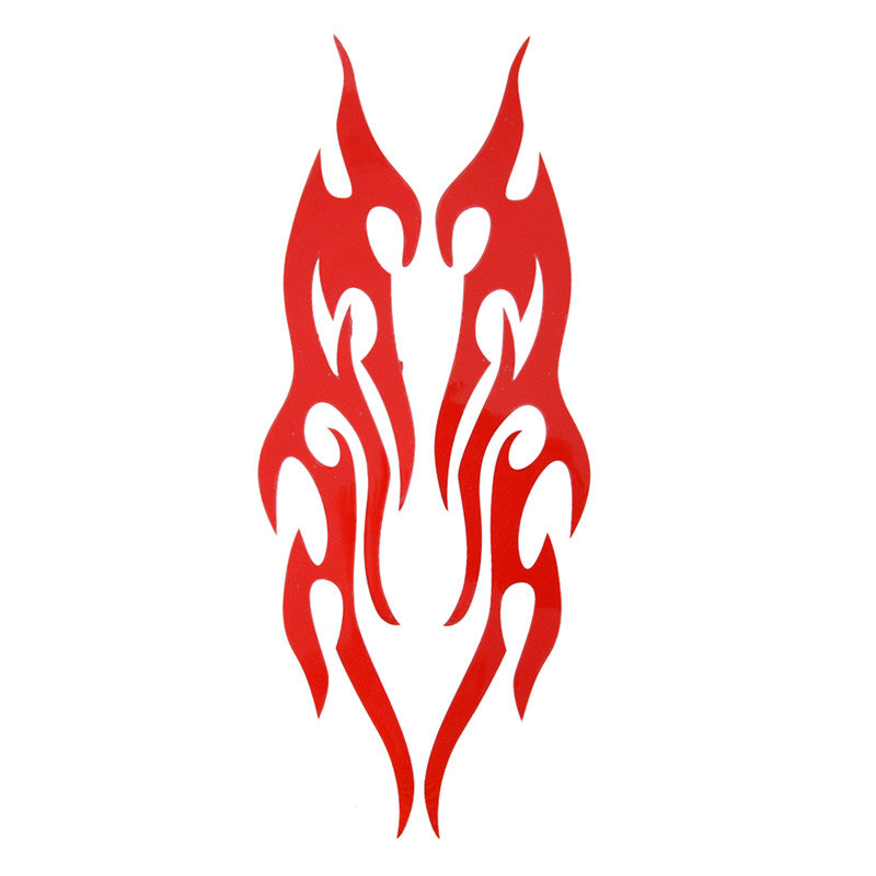 Flame Car Sticker Set for Bumper Hood Rearview Mirror Head Cover Scratches