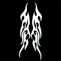 Flame Car Sticker Set for Bumper Hood Rearview Mirror Head Cover Scratches