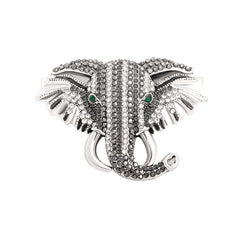 Elephant Rhinestone Brooch Pin Men's Accessory