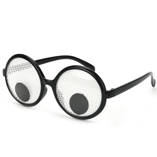 Men's Eyeball Round Frame Funny Birthday Party Glasses
