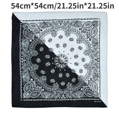 3pcs Paisley Print Square Scarf Classic Neckerchief Vintage Block Cowboy Bandana