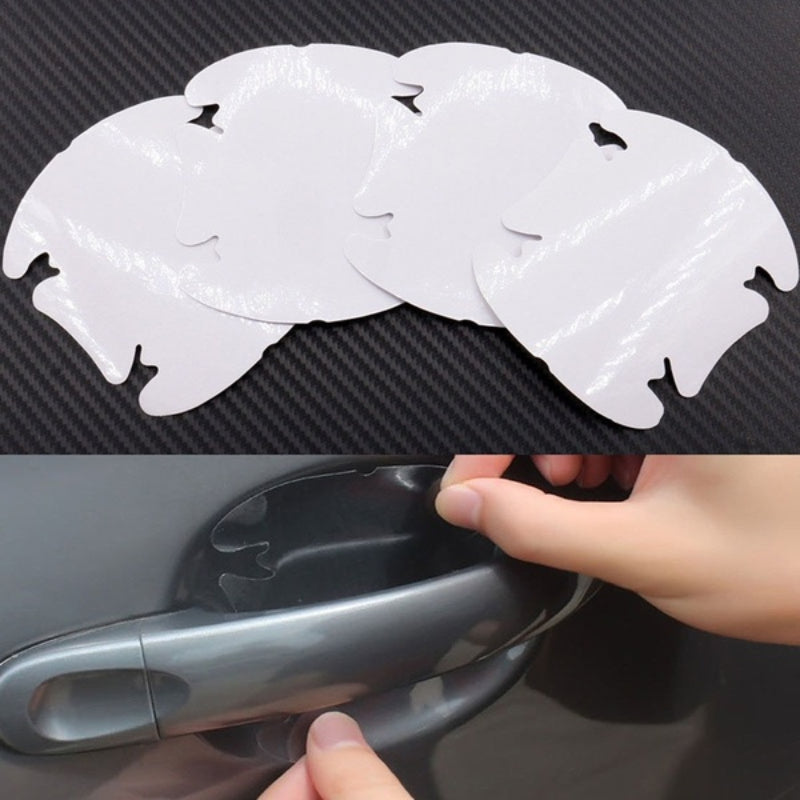 4pcs Car Door Handle Protector Films Protect Car from Scratches