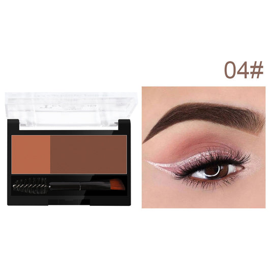Eyebrow Stamp Palette Double Eyebrow Powder Matching Brush Easy Makeup