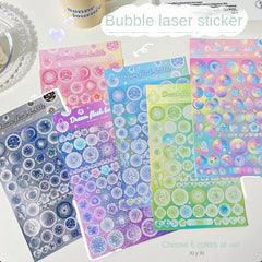 DIY Bubble Guka Sticker Bottoming Journal Stickers