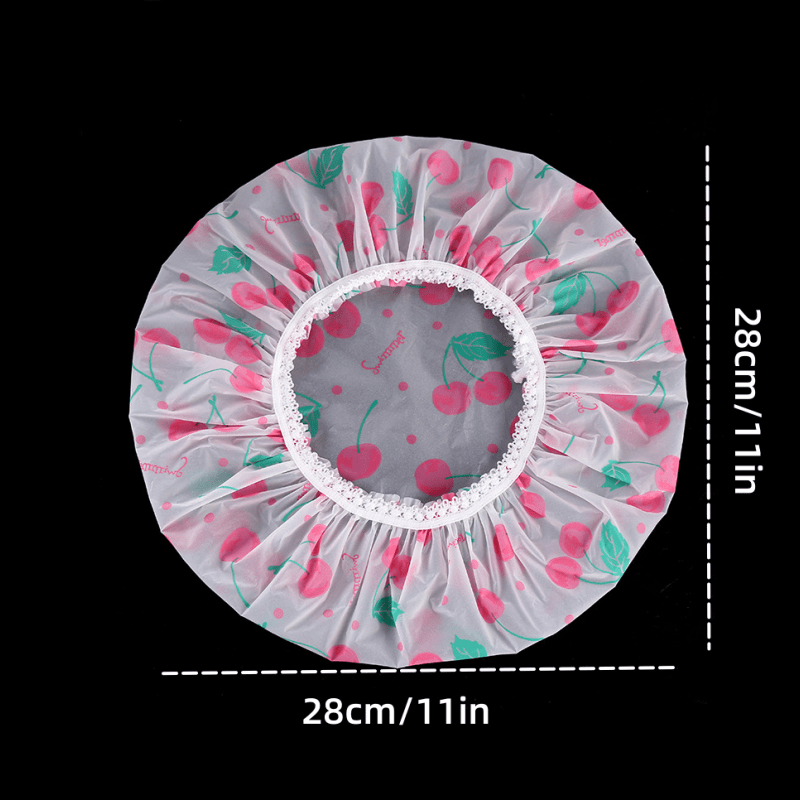 Waterproof Shower Cap for Women Thick Hair Salon Hat