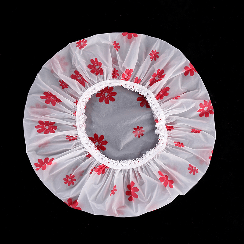 Waterproof Shower Cap for Women Thick Hair Salon Hat