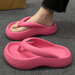 Women's Solid Flip Flops Casual Soft Sole Lightweight Summer Beach Shoes