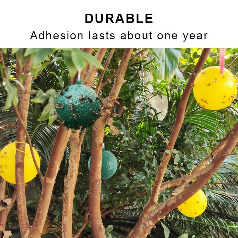 1pc Pumpkin Sticky Fly Trap Ball - Outdoor Pest Control