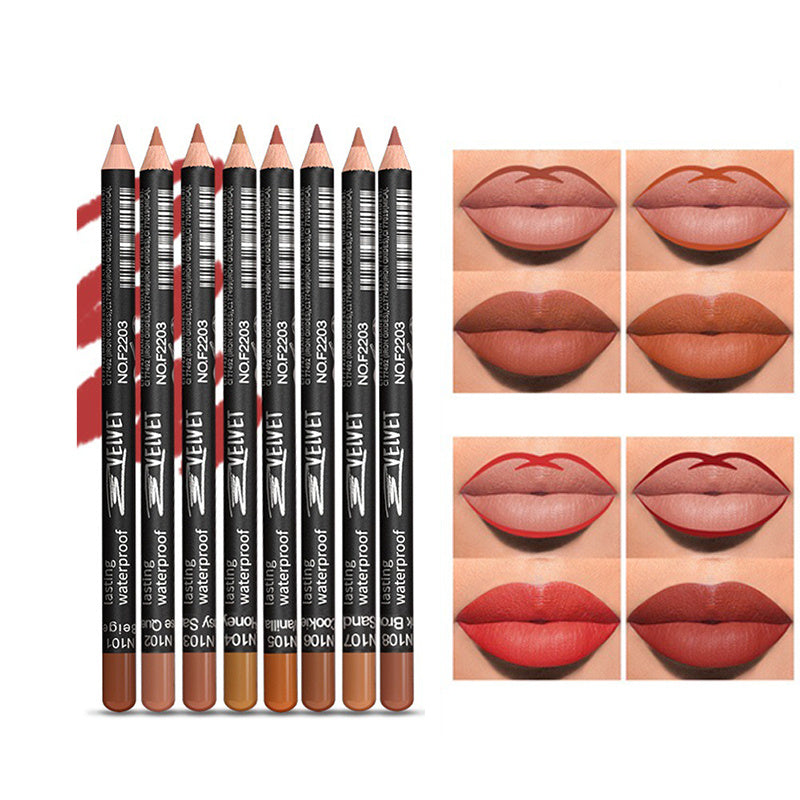Waterproof Matte Lip Liner Pen Long Lasting Non Sticky Lipstick
