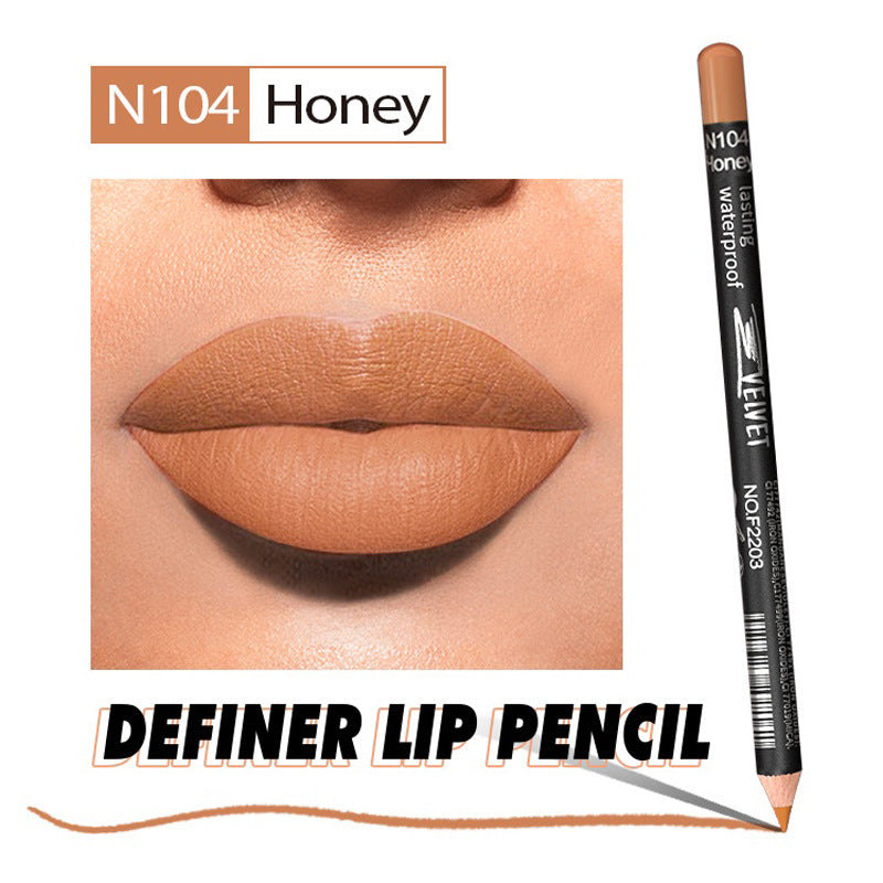 Waterproof Matte Lip Liner Pen Long Lasting Non Sticky Lipstick