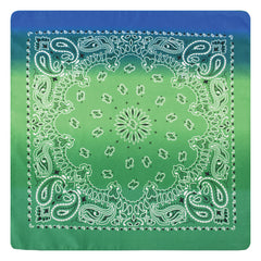 Paisley Print Gradient Bandana Neckerchief Hip Hop Square Scarf