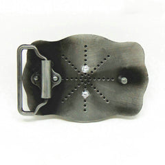 Western Cowboy Style Wave Lace Belt Buckle Knight Classic Retro Casual Belt