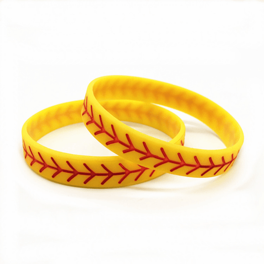 Softball Bracelet Silicone Wristband for Fans and Players - Perfect Gift