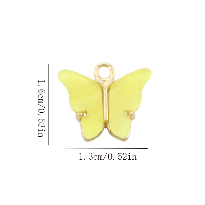 Colorful Butterfly Pendant DIY Jewelry Personality Accessory