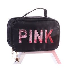 Sequins Cosmetic Bag Portable Travel Storage Bag Waterproof Toiletry Bag