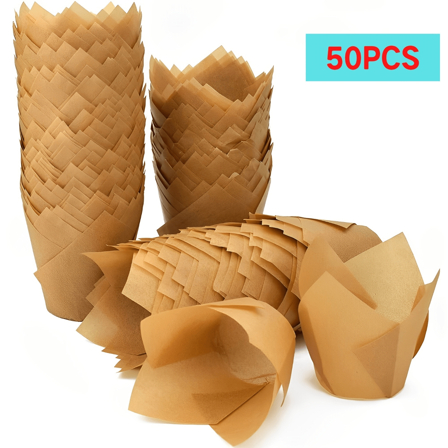 Tulip Muffin Cups Disposable Cupcake Liners Baking Tools