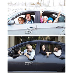 Stylish Hope Faith Love Heart Car Decal Sticker