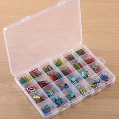 Adjustable Jewelry Storage Box with 24 Grids - Organize Beads Rings Screws