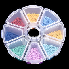 8 Grids Jewelry Storage Box Transparent Plastic Container For Beads Earring Neck