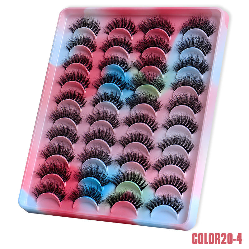 20 Pairs 3D Faux Mink Lashes Curly Wispy Fluffy Extensions