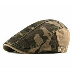Camouflage Newsboy Cap Men Women Painter Beret Hat