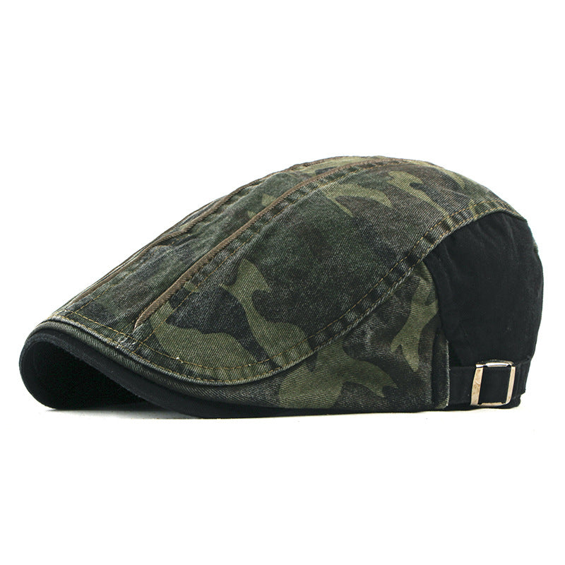 Camouflage Newsboy Cap Men Women Painter Beret Hat