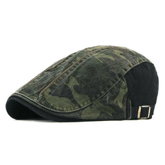 Camouflage Newsboy Cap Men Women Painter Beret Hat