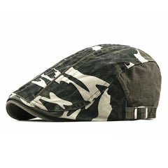 Camouflage Newsboy Cap Men Women Painter Beret Hat
