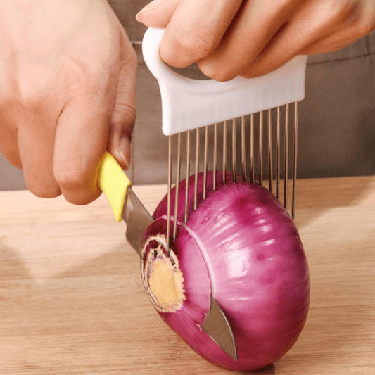 Stainless Steel Onion Needle Fork Vegetable Fruit Slicer