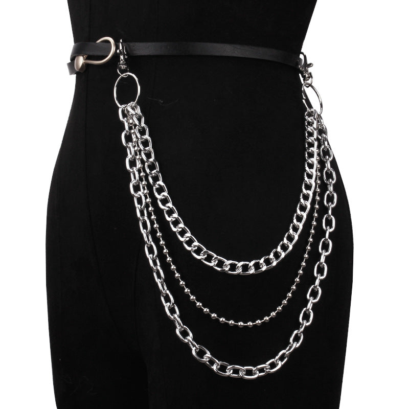 Punk Chain Clip On Accessory for Skirts Jeans Pants Goth