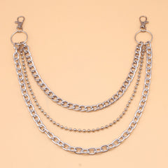 Punk Chain Clip On Accessory for Skirts Jeans Pants Goth