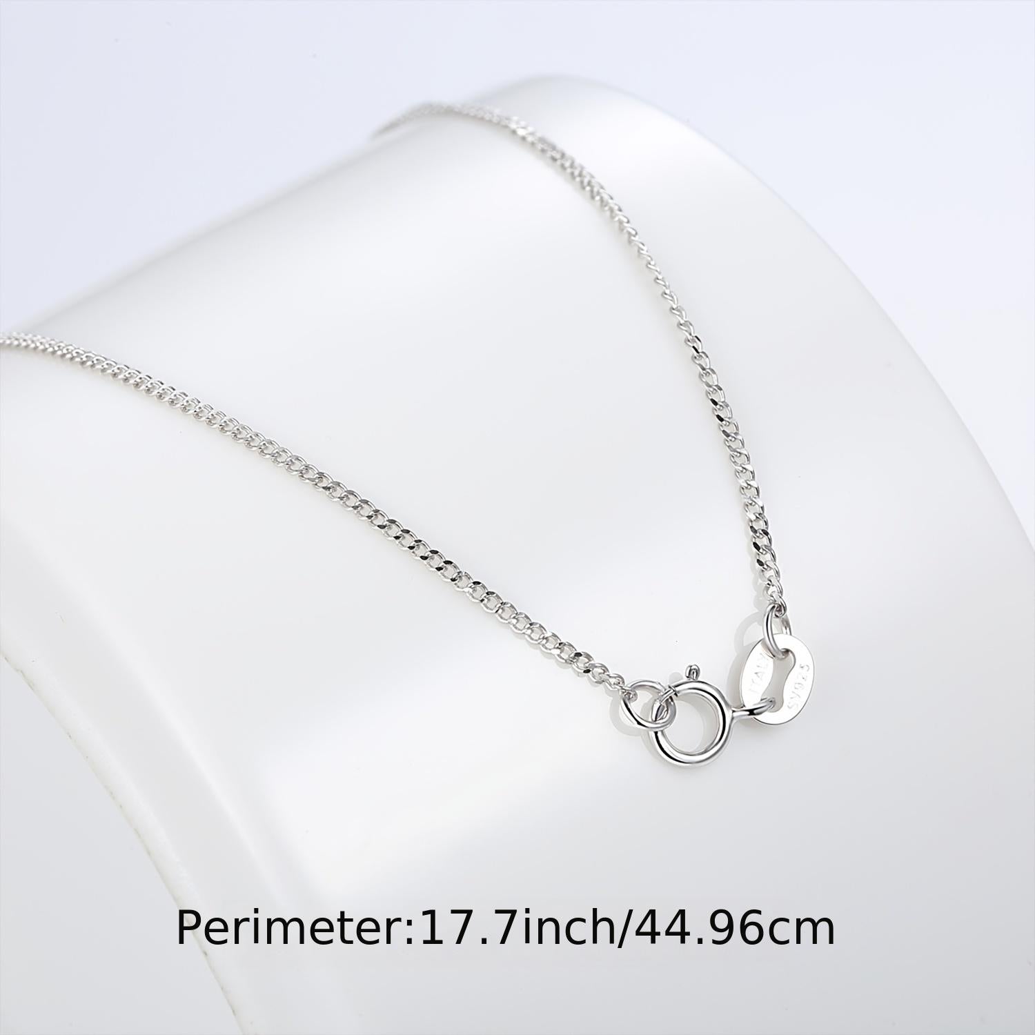 925 Sterling Silver Necklace Chain Minimalist Style