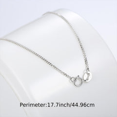 925 Sterling Silver Necklace Chain Minimalist Style