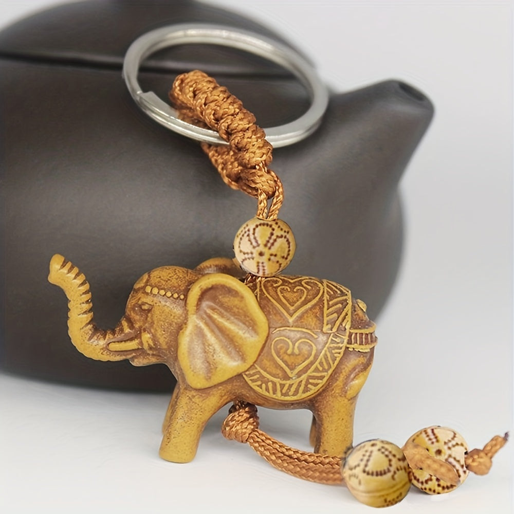 Carved Animal Keychain Fortune Key Ring Bag Charm Gift