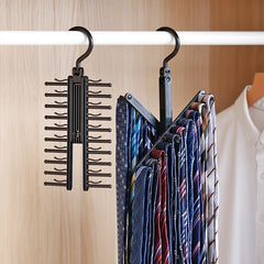 Adjustable Storage Rack With 20 Hooks for Home Cabinet Closet