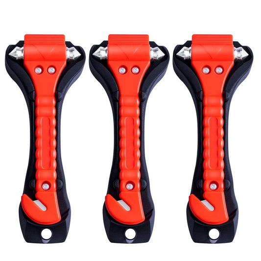 3pcs Car Emergency Escape Tool safety Hammer With Seat Belt Cutter