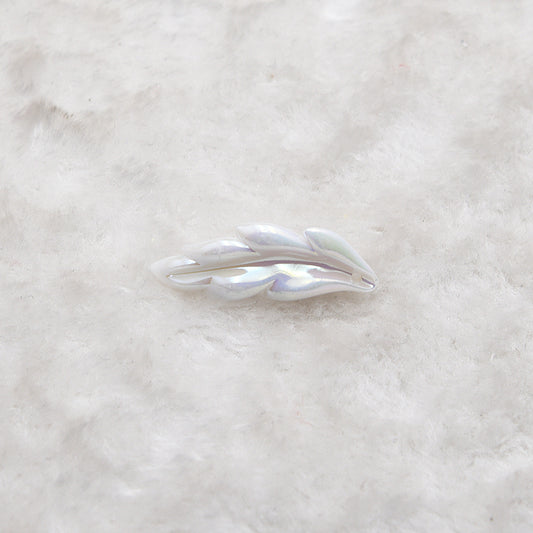100pcs Feather Pattern Pendant DIY Jewelry