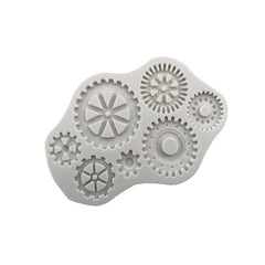 1pc Retro Gear Glue Mold Steam Punk Cake Silicone Mold