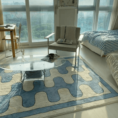 Checkerboard Modern Art Home Decor Fluffy Plush Bedroom Large Area Mat