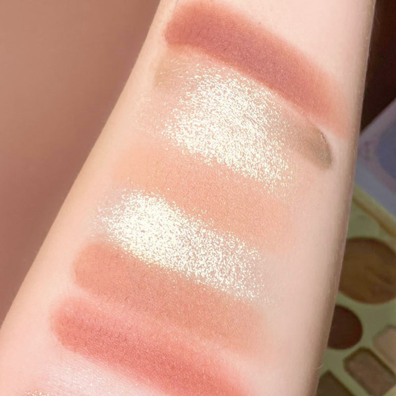 Anime Eyeshadow Palette Shimmer Glitter Blush Highlighter