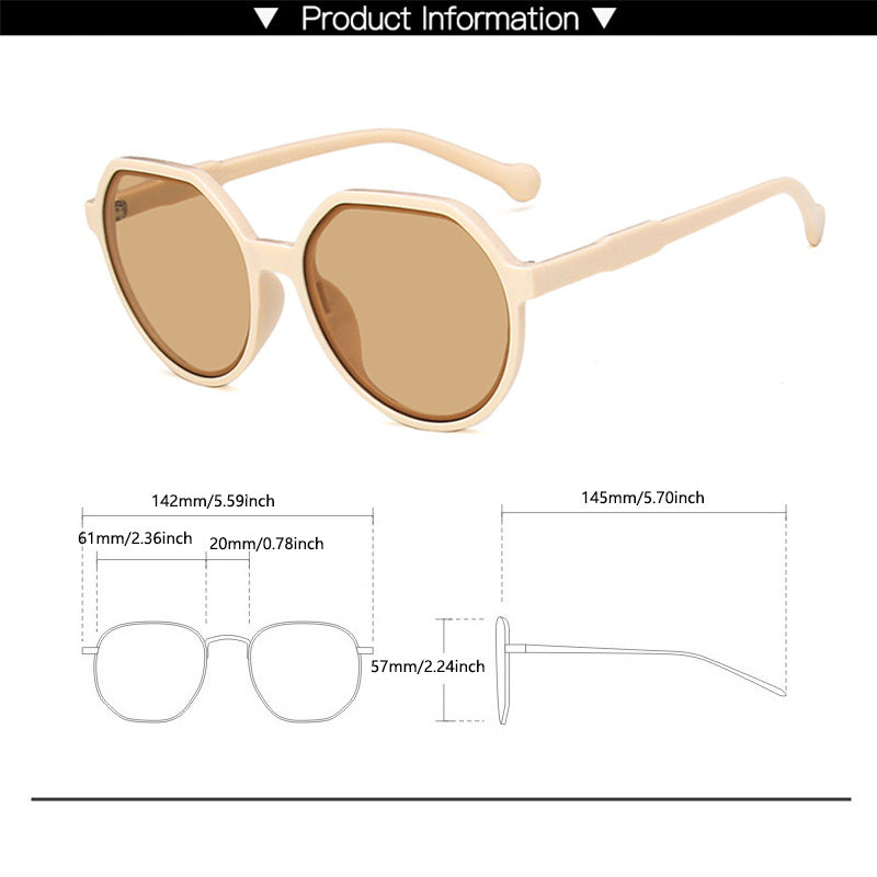 Round Sunglasses For Women Men Polarized UV400